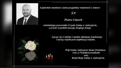 Ostrów Mazowiecka - Z głębokim smutkiem Urząd Gminy Andrzejewo poinformował o śm