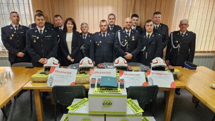 Ostrów Mazowiecka - Druhowie z czterech jednostek OSP w gminie Małkinia Górna ot