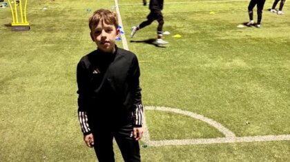 Ostrów Mazowiecka - Michał Maliszewski, młody piłkarz Ostrowianki Ostrów Mazowie