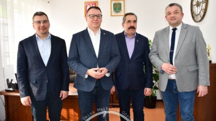 Ostrów Mazowiecka - W Urzędzie Gminy Małkinia Górna odbyło się spotkanie władz s