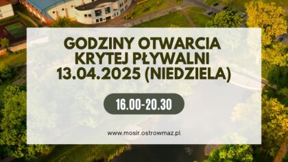 Ostrów Mazowiecka - W najbliższą niedzielę na basenie szykuje się sportowe wydar