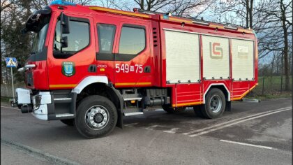 Ostrów Mazowiecka - W niedzielny poranek w miejscowości Strękowo służby ratunkow
