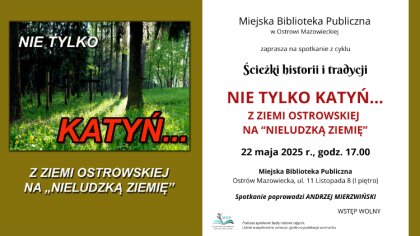 Ostrów Mazowiecka - Miejska Biblioteka Publiczna w Ostrowi Mazowieckiej zaprasza