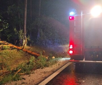 Ostrów Mazowiecka - W nocy niebo nad powiatem ostrowskim rozdarły grzmoty, a sil