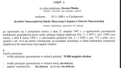 Ostrów Mazowiecka - W oficjalnym oświadczeniu majątkowym, które za ubi