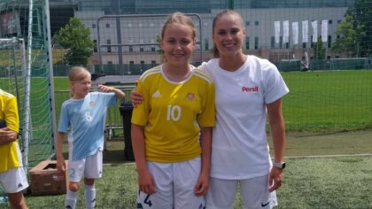 Ostrów Mazowiecka - 14-letnia Klara Kocińska, utalentowana piłkarka pochodząca z