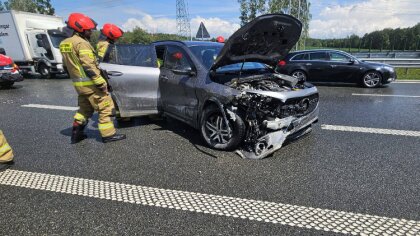 Ostrów Mazowiecka - Na drodze ekspresowej S61 wydarzyło się coś przerażającego. 