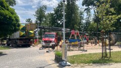 Ostrów Mazowiecka - Budowa integracyjnego placu zabaw w Ogródku Jordan