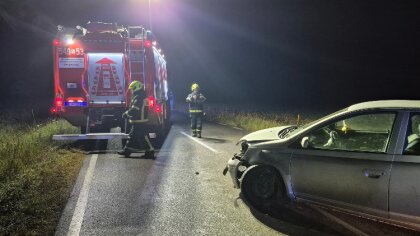 Ostrów Mazowiecka - Silnik zgasł, w powietrzu unosił się zapach paliwa, a nocną 