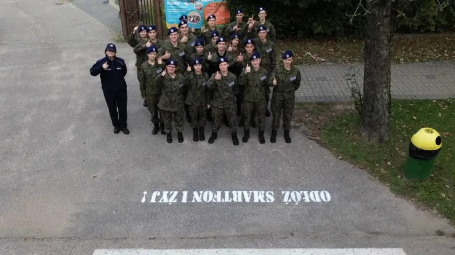 Fot. ZS nr 1 w Ostrowi Mazowieckiej/KPP Ostrów Mazowiecka 