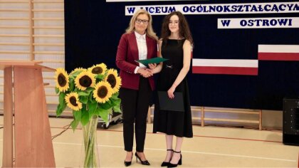 Ostrów Mazowiecka - Rozpoczęcie roku szkolnego w Liceum Ogólnokształcącym im. Mi