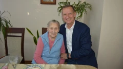 Pani Helena z Przyjm świętowała 100. urodziny! Były kwiaty, tort i życzenia "dwieście lat…