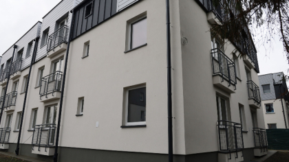 Ostrów Mazowiecka - Dobiega końca budowa budynku socjalnego przy ul. Wołodyjowsk