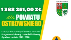 Miliony na ochronę i bezpieczeństwo. Powiat Ostrowski otrzyma potężną dotację