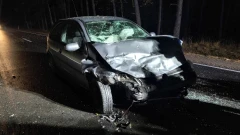 Wypadek na trasie Brok - Poręba. Jedna osoba poszkodowana