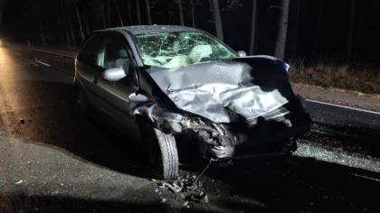 Ostrów Mazowiecka - Doszło do groźnie wyglądającego wypadku na drodze wojewódzki