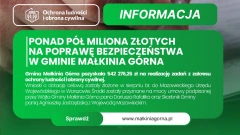 Gmina Małkinia Górna pozyskała ponad pół miliona złotych na ochronę ludności i obrony cyw…