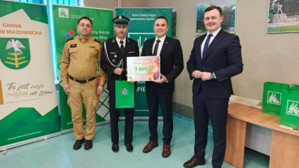 Ostrów Mazowiecka - Ochotnicza Straż Pożarna w Broku otrzymała wsparcie finansow