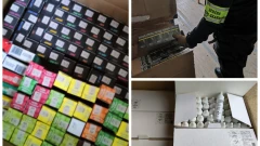 Nielegalne wyroby akcyzowe o wartości 1,9 mln zł. Znaleziono papierosy, e-papierosy i pod…