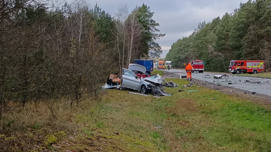 Fot. KPP w Ostrowi Mazowieckiej/OSP Komorowo