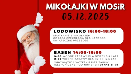 Ostrów Mazowiecka - Będzie Mikołaj na łyżwach, dzieciaki w basenie i fitness na 
