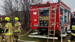 Pożar kotłowni w Słupie. Strażacy skutecznie opanowali sytuację
