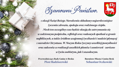 Ostrów Mazowiecka - Szanowni Państwo, z okazji Świąt Bożego Narodzenia składamy 