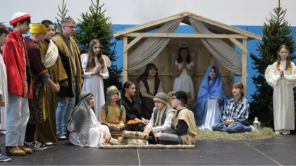 Ostrów Mazowiecka - Tegoroczne jasełka w Zespole Szkolno-Przedszkolnym, które od