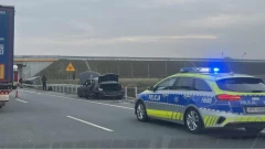 Wypadek na trasie S61. Jedna osoba trafiła do szpitala (zdjęcia)