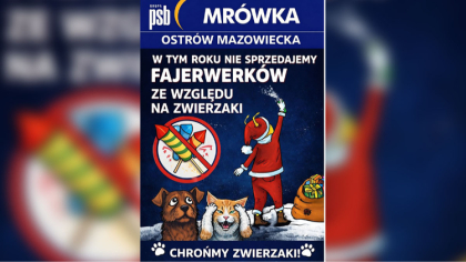 Ostrów Mazowiecka - Z okazji Sylwestra, PSB Mrówka w Ostrowi Mazowieckiej podjęł