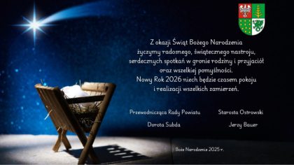 Ostrów Mazowiecka - Z okazji Świąt Bożego Narodzenia życzymy radosnego, świątecz