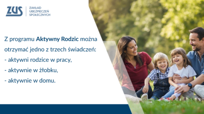 Ostrów Mazowiecka - Program Aktywny Rodzic dotyczy wsparcia dla rodziców dzieci 