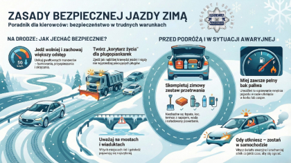 Ostrów Mazowiecka - Biało, ślisko i niebezpiecznie. Intensywne opady śniegu i go