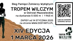 Ruszyły zapisy na Bieg Tropem Wilczym w Ostrowi Mazowieckiej! Pospiesz się!