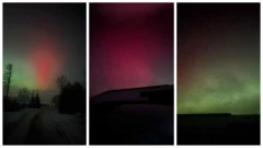 Spektakularna zorza polarna rozświetliła niebo nad Ostrowią i całym powiatem