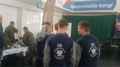 Ostrów Mazowiecka - Rozmawiali ze studentami i wykładowcami, zbierali materiały 