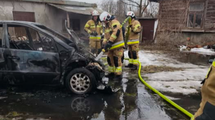 Ostrów Mazowiecka - Na jednej z posesji w Starym Lubotyniu nagle pojawiły się pł
