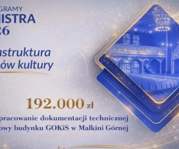 Gminny Ośrodek Kultury i Sportu w Małkini Górnej otrzymał 192 000 zł dofinansowa
