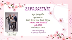 Zaproszenie na Dzień Kobiet i Dzień Sołtysa w Gminie Nur