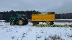 Zimowa akcja myśliwych z Goworowa i rolników z gm. Różan