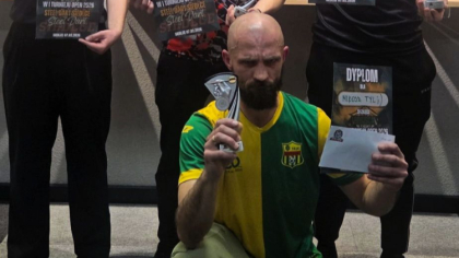 Ostrów Mazowiecka - Miłosz Tyl - wierny kibic Ostrovii Ostrów Mazowiecka z powod