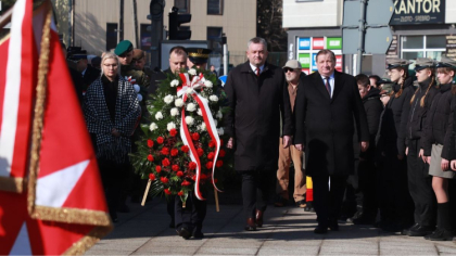 Ostrów Mazowiecka - W Ostrowi Mazowieckiej odbyły się uroczystości upamiętniając
