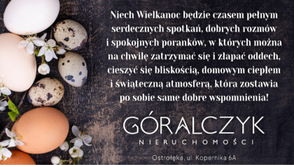 Ostrów Mazowiecka - Niech Wielkanoc będzie czasem pełnym serdecznych spotkań, do