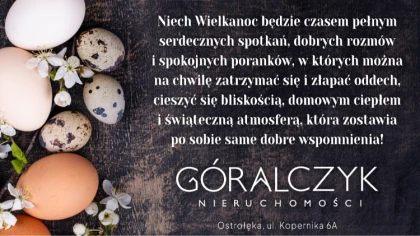 Niech Wielkanoc będzie czasem pełnym serdecznych spotkań, do