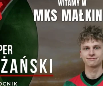MKS Małkinia sięga po młode wzmocnienie do przodu. Do drużyny dołącza Kacper Róż