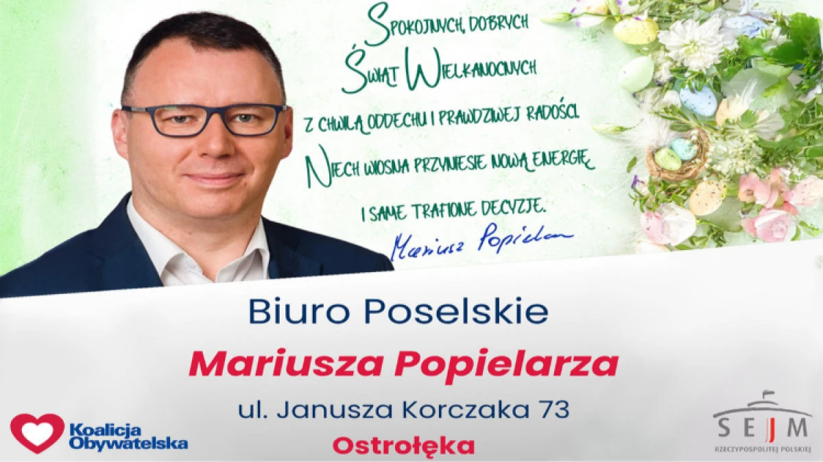 Spokojnych, dobrych Świąt Wielkanocnych z chwilą oddechu i prawdziwej radości. Niech wiosna przyniesie nową energię i same trafione decyzje.