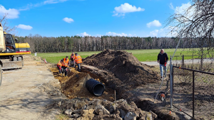 Ostrów Mazowiecka - Od 16 marca 2026 trwa przebudowa drogi gminnej na terenie ws
