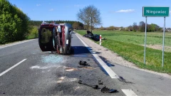 Poważny wypadek w Niegowcu. Trzy karetki ruszyły do akcji (zdjęcia)