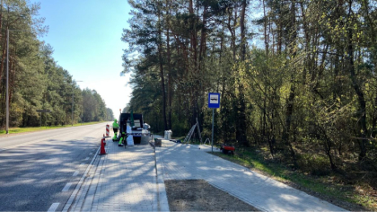 Ostrów Mazowiecka - Przy jednej z ważniejszych tras w regionie znów widać roboty