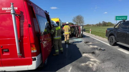 Na drodze zrobiło się bardzo groźnie. Gdy służby dotarły na 